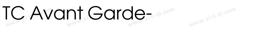TC Avant Garde字体转换